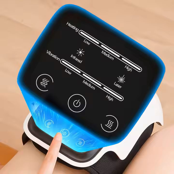 Thermogen  Appareil de massage de genou 4 en 1:  massant,chauffant,   vibrant et lumiére infrarouge
